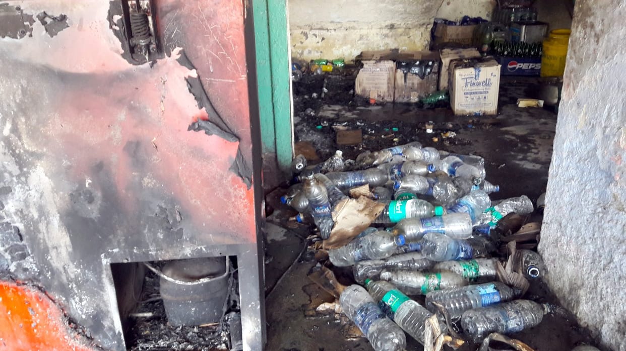 Fire in the district continues, many burnt houses, six cattle scorched