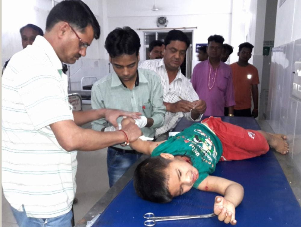  guldar attack on a five year old child