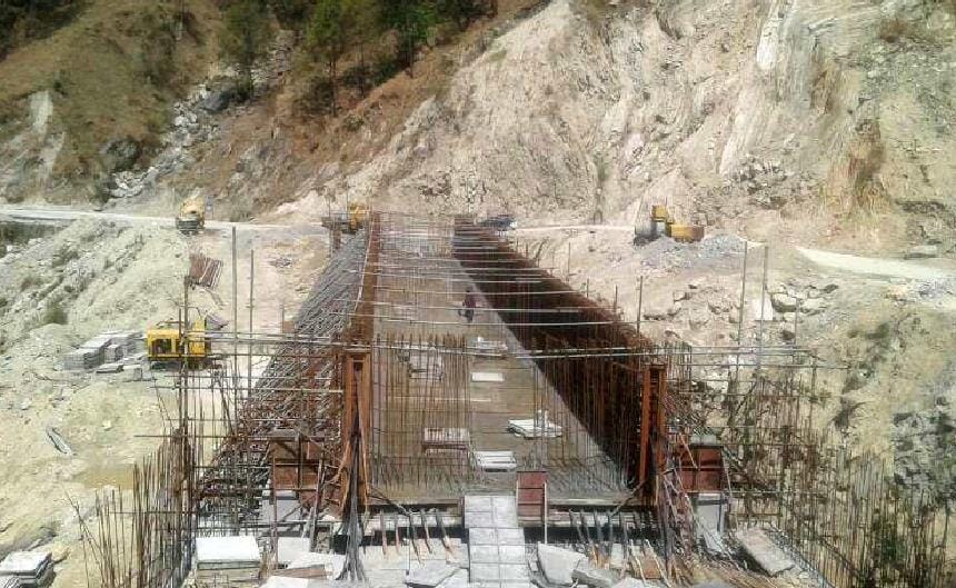 Bridge work stopped