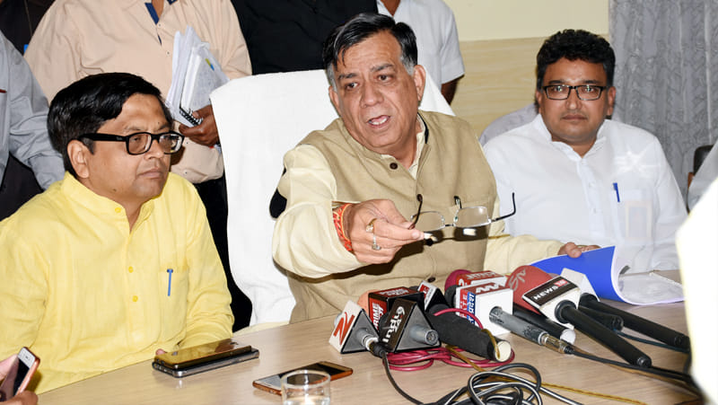 industrial development minister satish mehana meeting