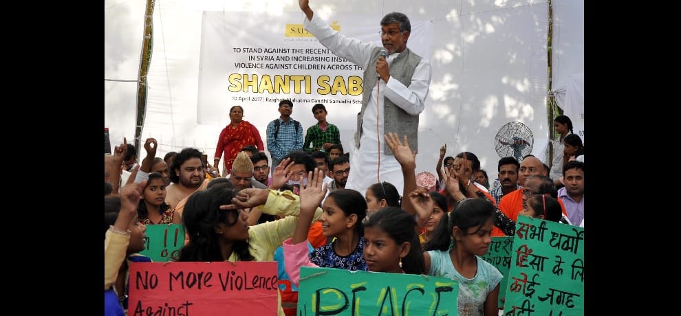 Peace Conference of Nobel laureate Kailash Satyarthi on Syria issue at rajghat delhi