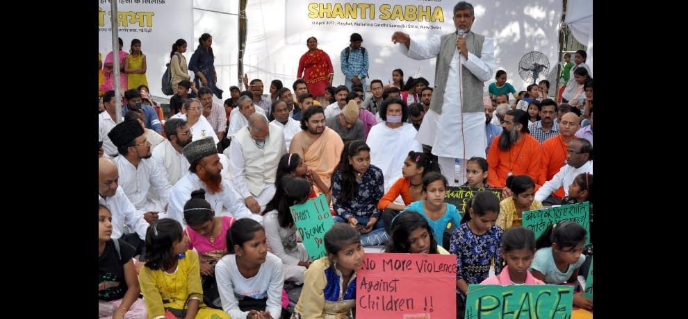 Peace Conference of Nobel laureate Kailash Satyarthi on Syria issue at rajghat delhi