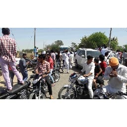 fathebad,mp, dependra, protest, fatehabad