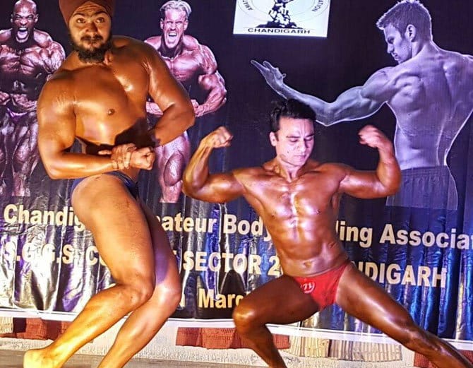 chandigarh body builder jasbir singh won mr. chandigarh title
