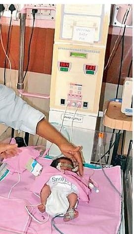Newborn baby found in forest