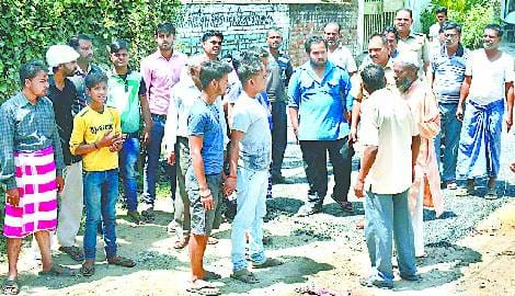 Police rushed to Bansinagala on road construction