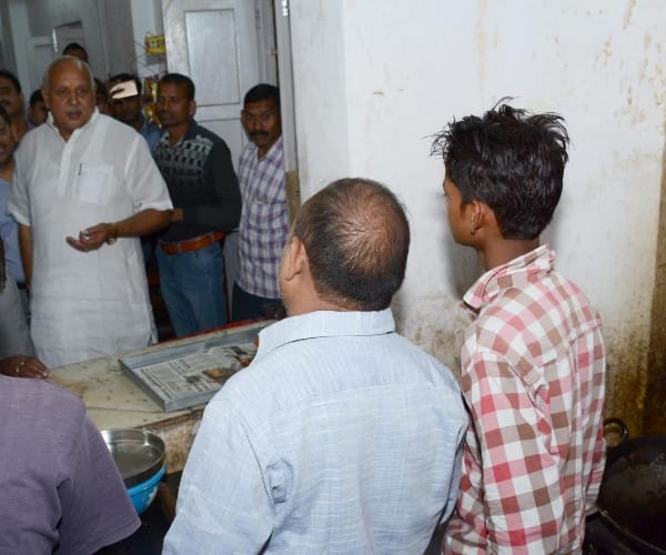 surya pratap sahi inspection in Lokbhawan in Lucknow.