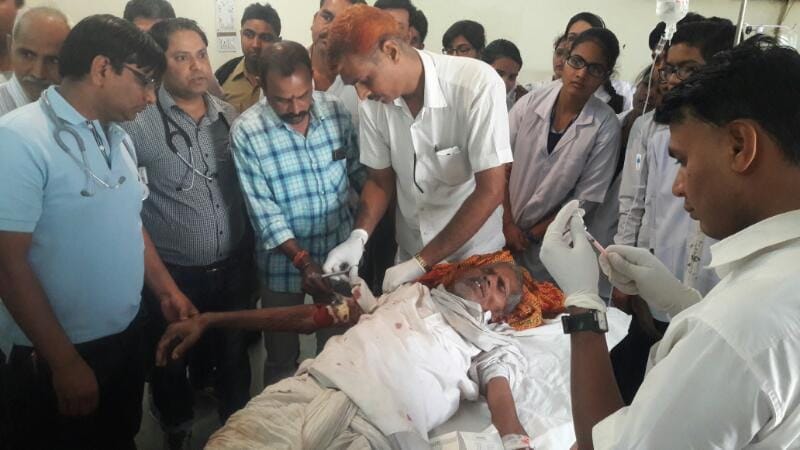 Panther attack on a man in sawai madhopur