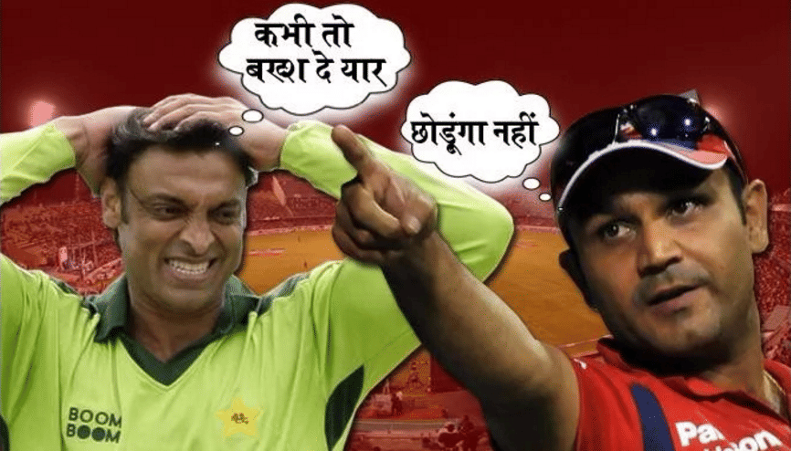 IndvPak: Virender Sehwag taunts Shoaib Akhtar Says Buy radio sets to break 