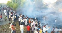 Hail of wheat and huts, 150 acres of crop burn, Karnal