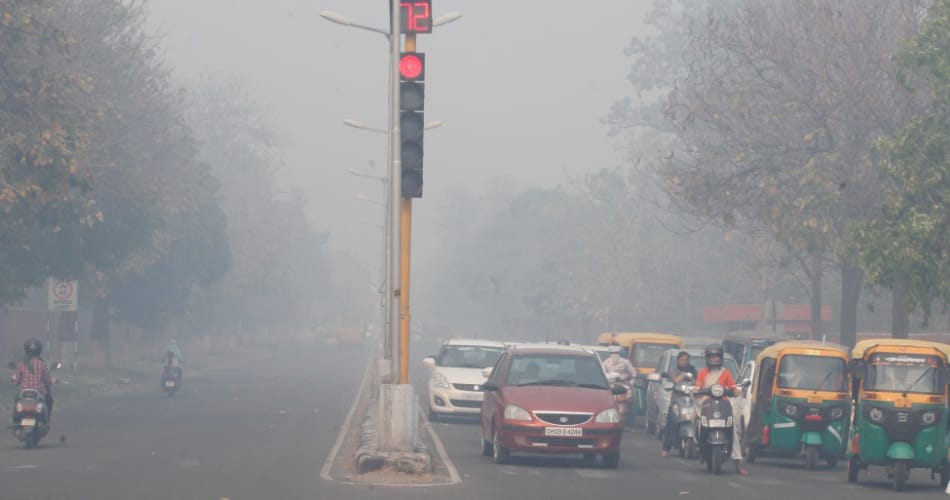 Fire in dumping ground dadumajra, chandigarh news