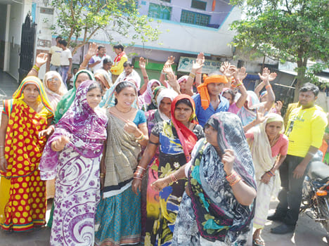 Women angry police action reached DM office