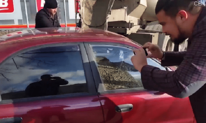 Furious husband fills wife's car with cement after she legally changed her surname 