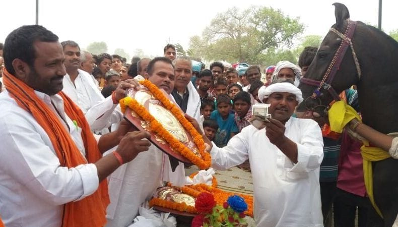 horse riding competition in ghazipur,rocket wins first prize