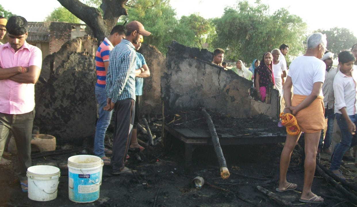 Fire in the fire, the child died