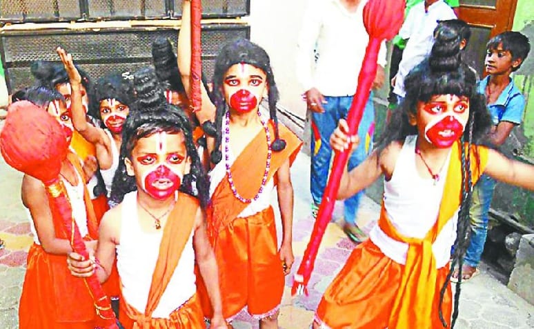 Hanuman Jayanti celebrated with a pomp in the district
