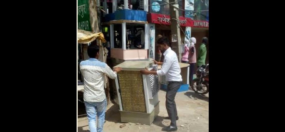 nagar nigam enchrochment in hero honda chowk gurugram
