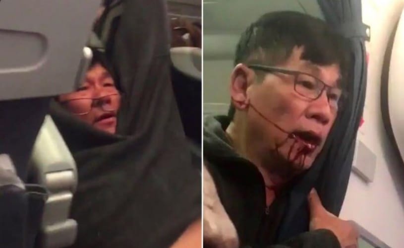 United Airlines passenger dragged off overbooked flight