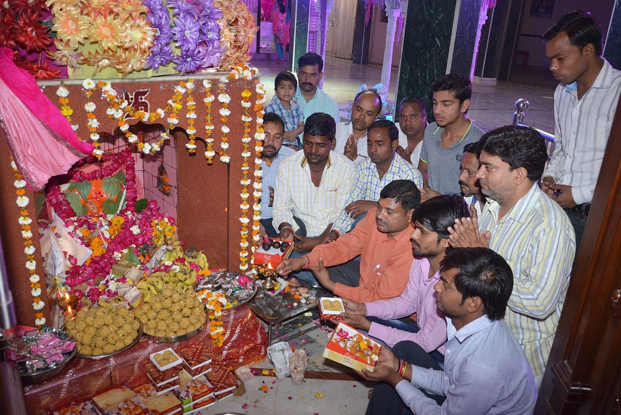 Hanuman Jayanti celebrating.