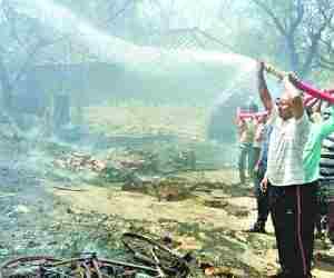 Fire creates havoc