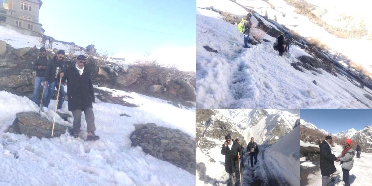 congress mla ravi thakur address people grievances in lahaul spiti