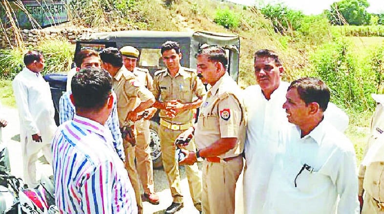 Police complaining of boundary dispute over dead body