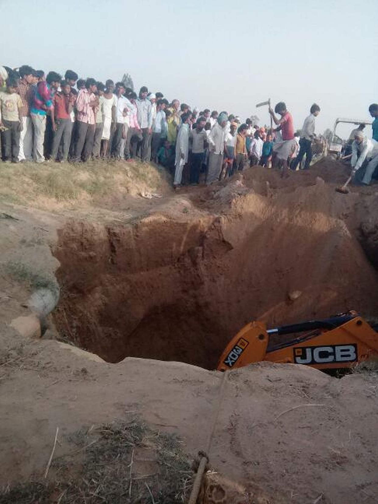 Farmer's death by falling into wells of tubewells