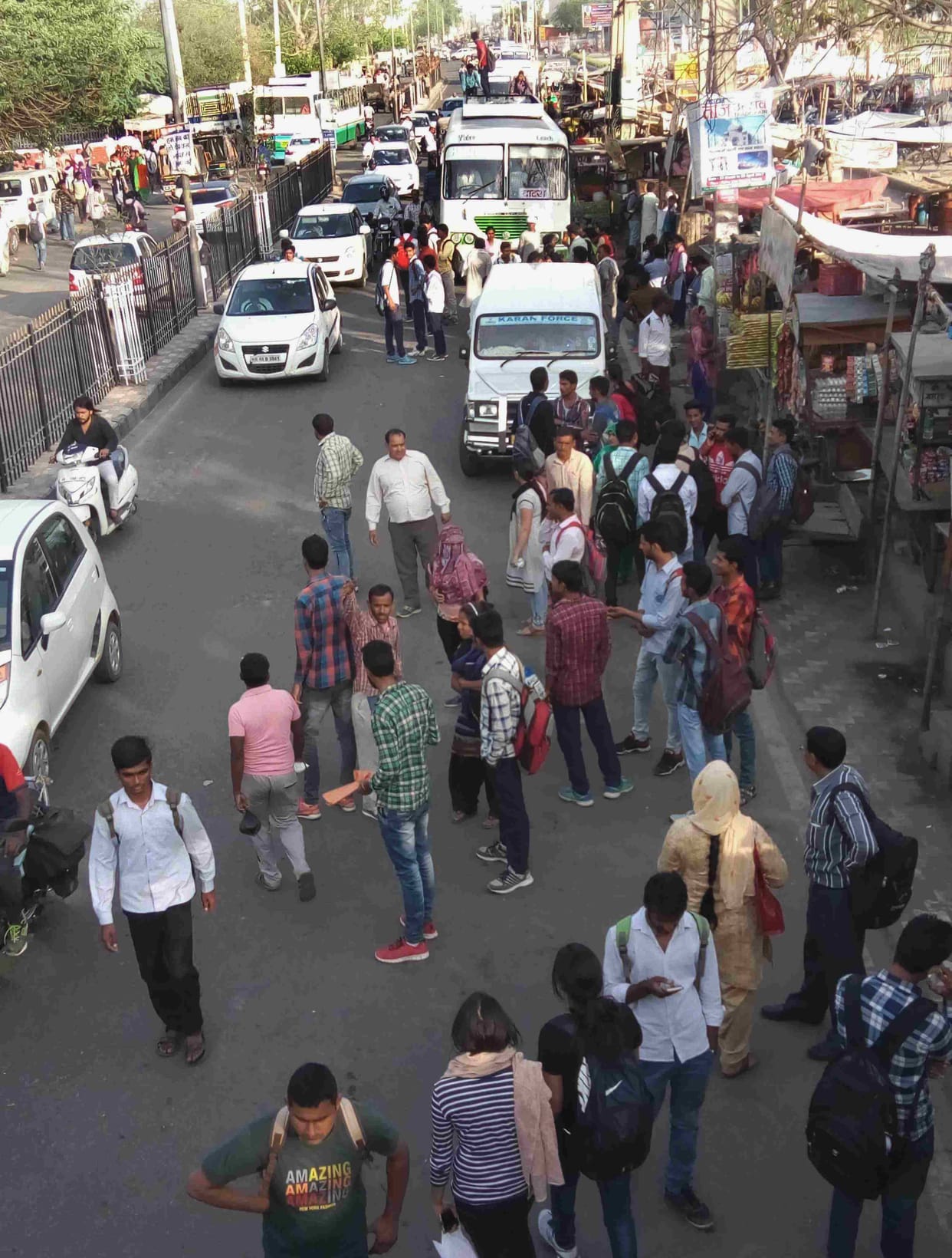 roadways, bus, protest, worker, rohtak, haryana, bus stoped, passenger