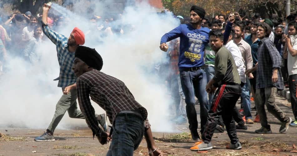 Fee hike protest: Students, cops clash at Panjab University