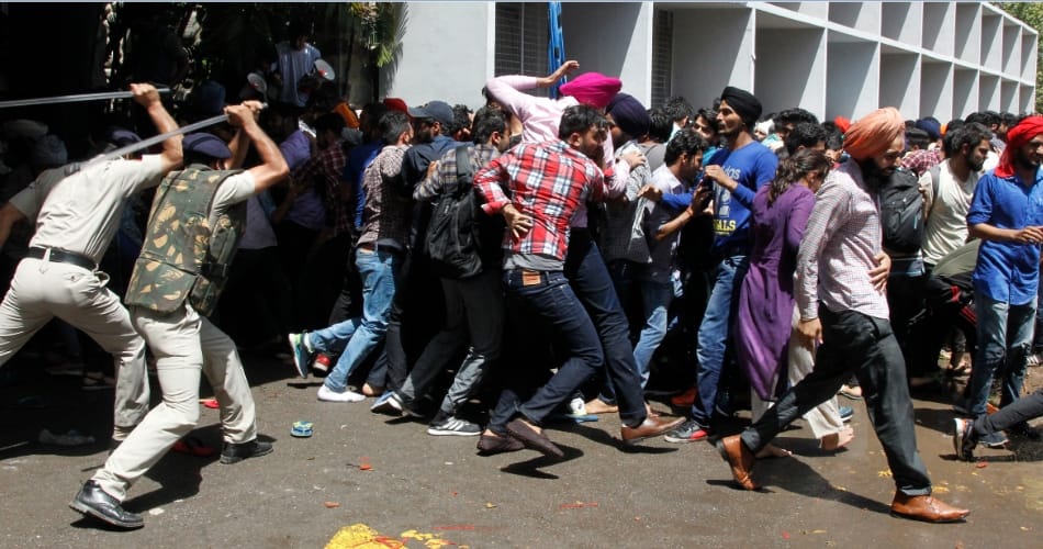 panjab university fee hike protest police invoke sedition charge