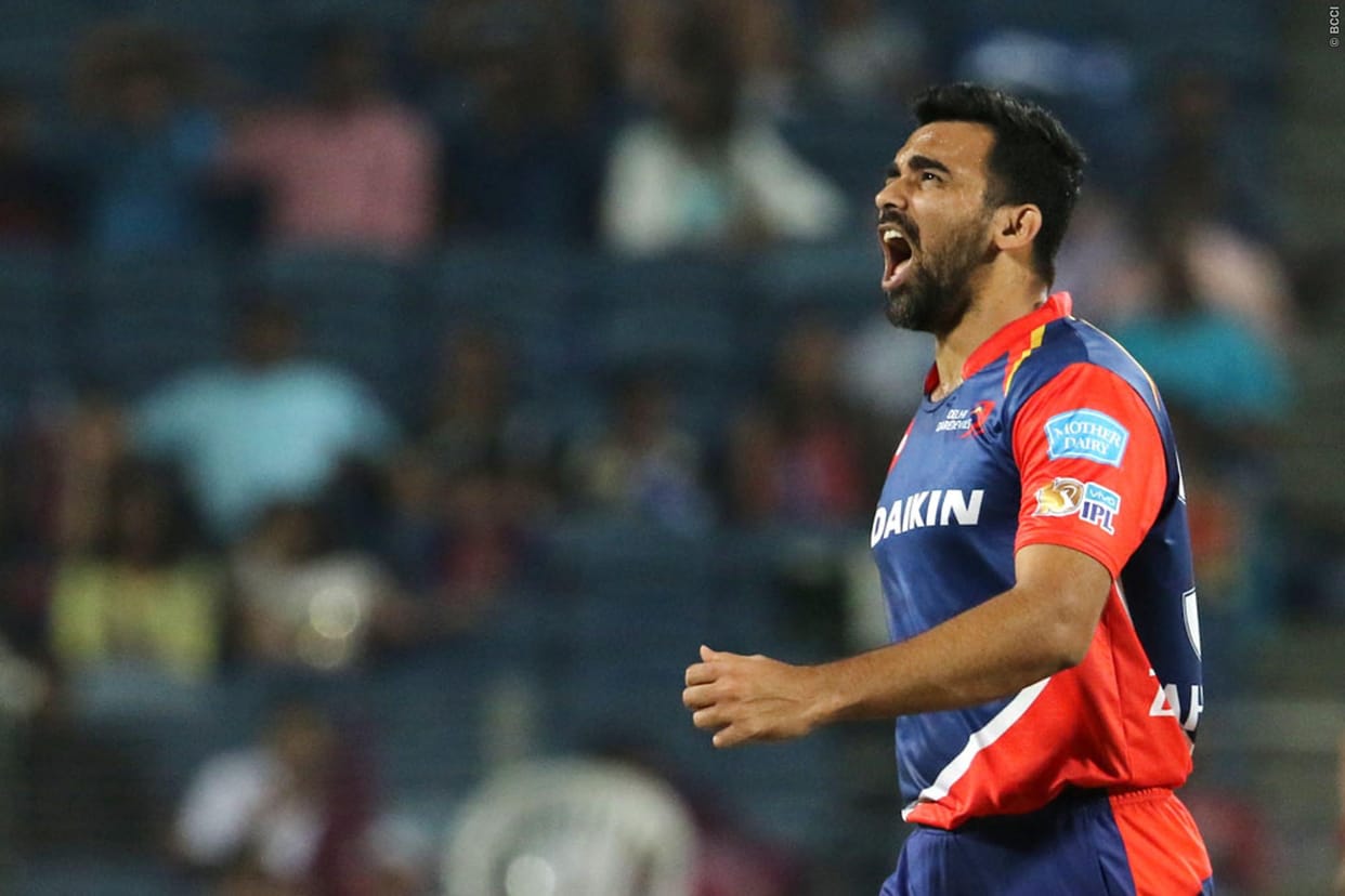 IPL 2017: Zaheer compleets 100 wickets in the IPL Oldest to reach this mark 