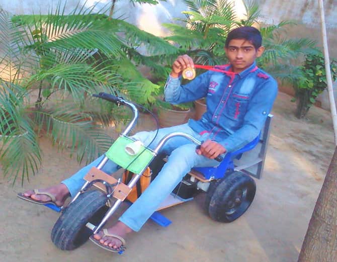 13 year old haryana farmer son avneet develops solar powered bike, unique super bike