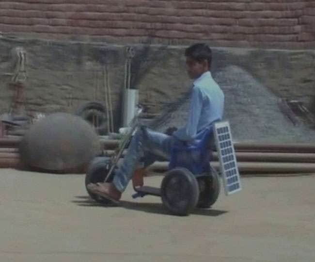 13 year old haryana farmer son avneet develops solar powered bike, unique super bike