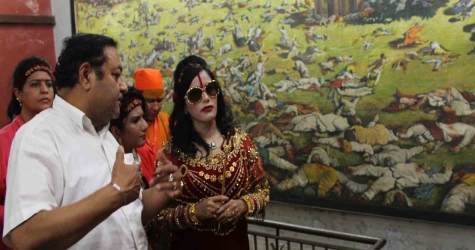 radhe maa said dirty man on picture of general daire