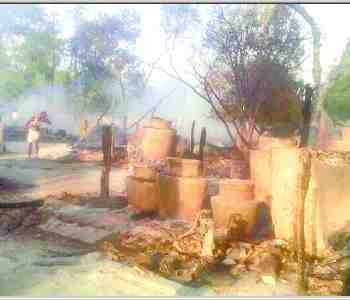 Fire in Garharianpurwa, 10 houses burnt