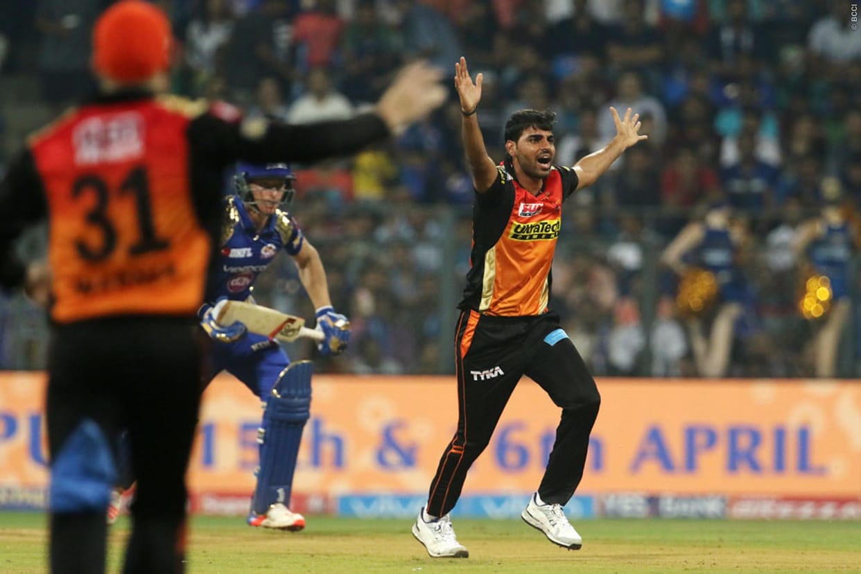 IPL 2017:  Bhuvneshwar Kumar become highest wicket taker in IPL matches at Hyderabad 