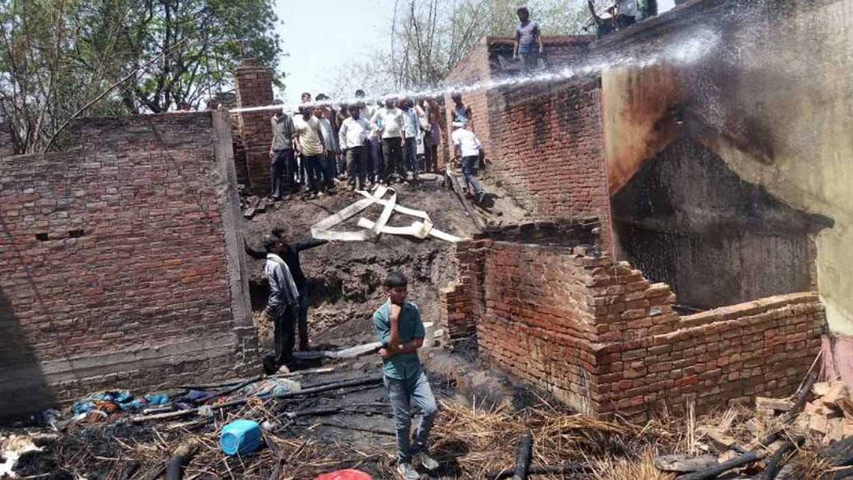 Many acres of crop and ashes from Asia