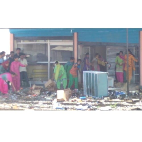 Women uncork anger, demolish liquor shop in Sirmour Himachal Pradesh