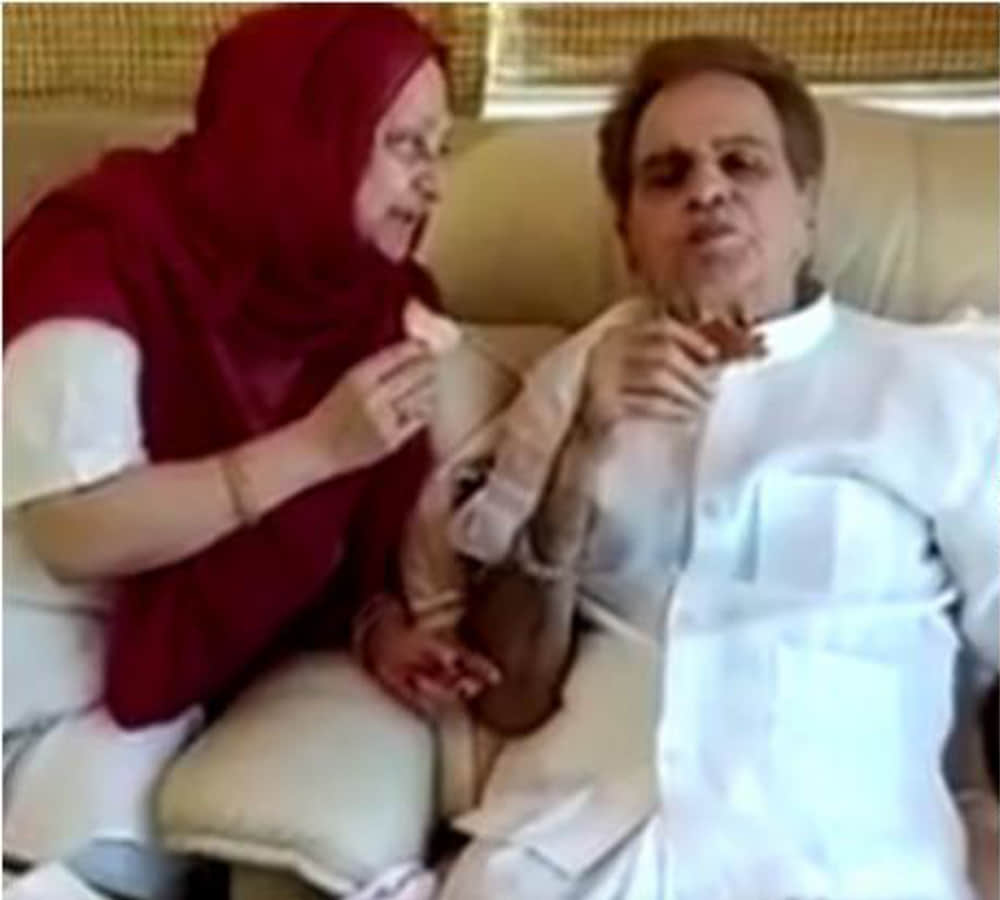 Dilip Kumar joins facebook, shares an emotional video with wife Saira Banu