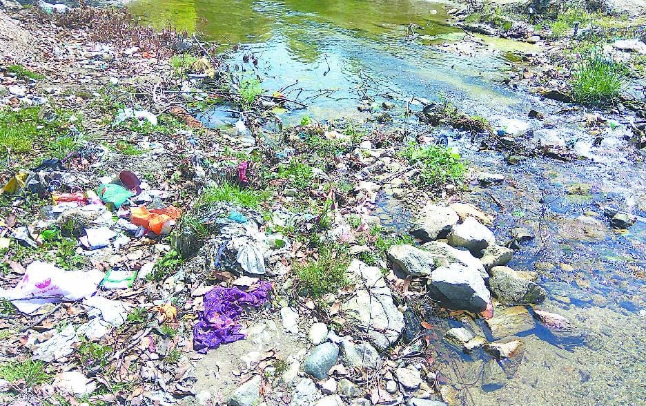 The waste of the city lying in the river Charma