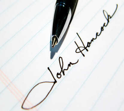 signature says Human nature 
