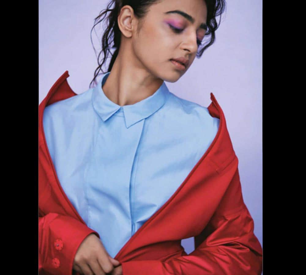 radhika apte photoshoot in different lip shades