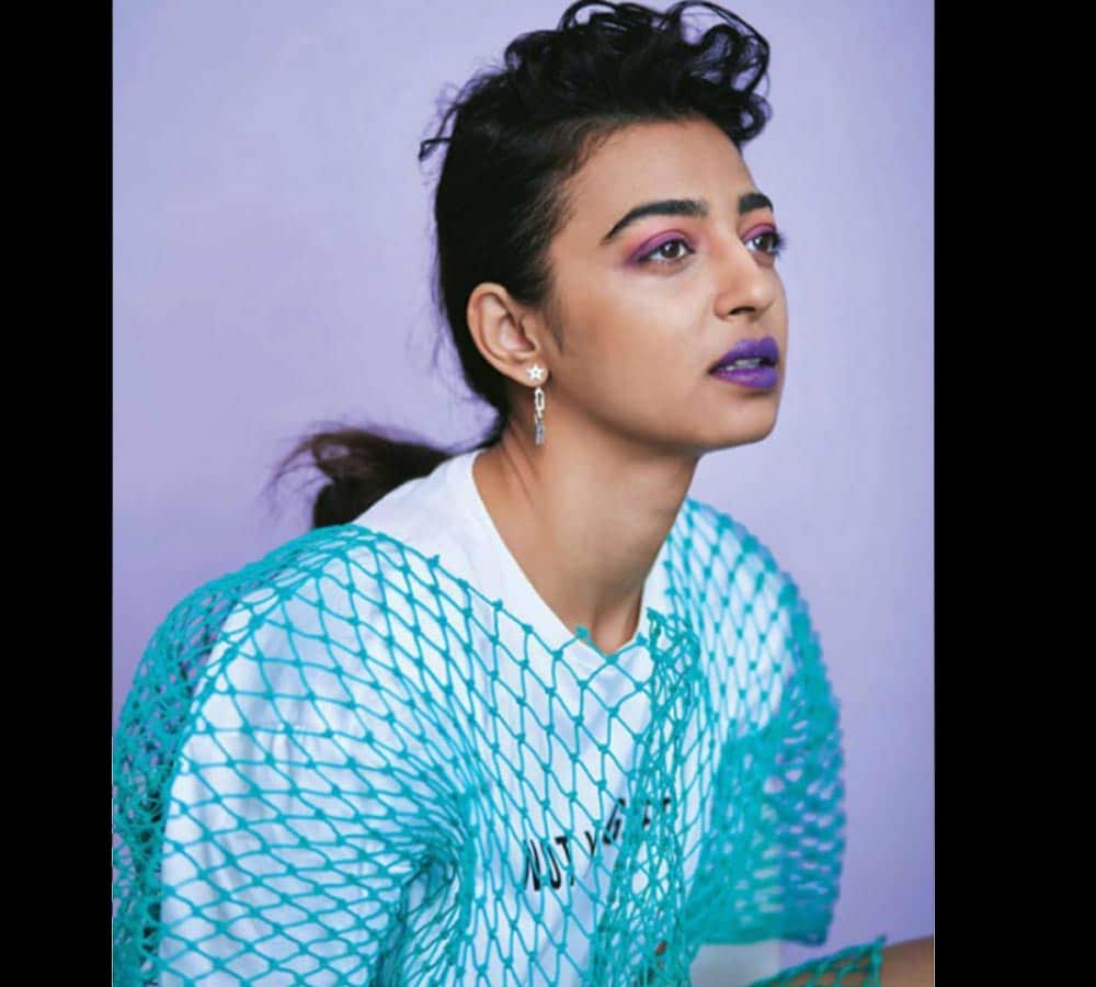 radhika apte photoshoot in different lip shades