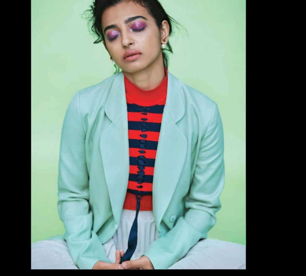 radhika apte photoshoot in different lip shades