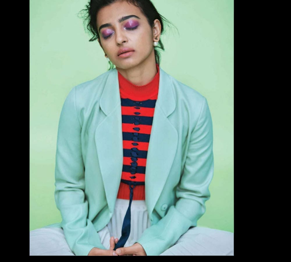 radhika apte photoshoot in different lip shades