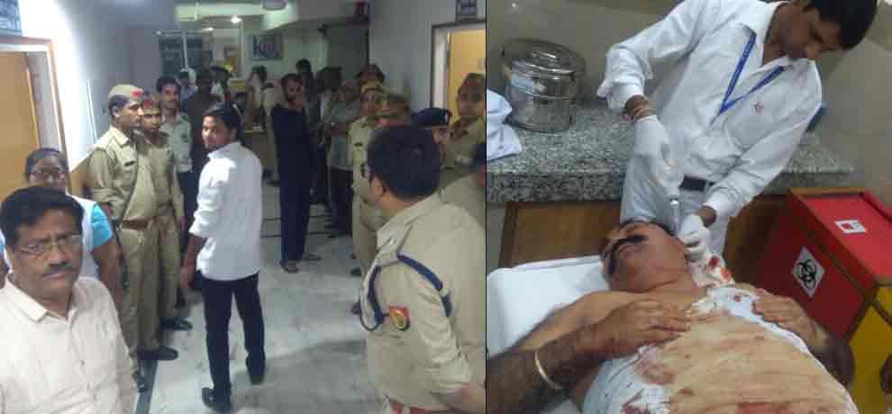 business partner entered in house and did 9 round firing in noida, mother and son dead