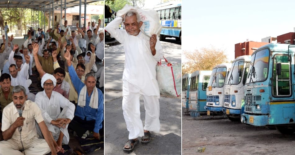 Haryana Roadways' strike: Passengers suffer as buses stop plying