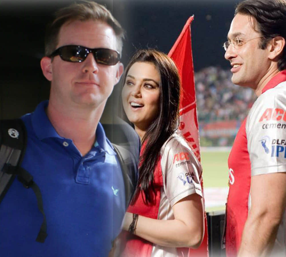Preity Zinta back with ex Ness Wadia, spotted during an IPL 2017 match
