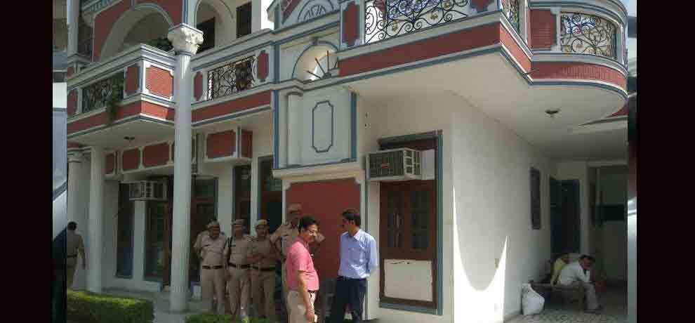 ed raid on congress mla bunglow in faridabad regarding pmla land scam of bikaner 