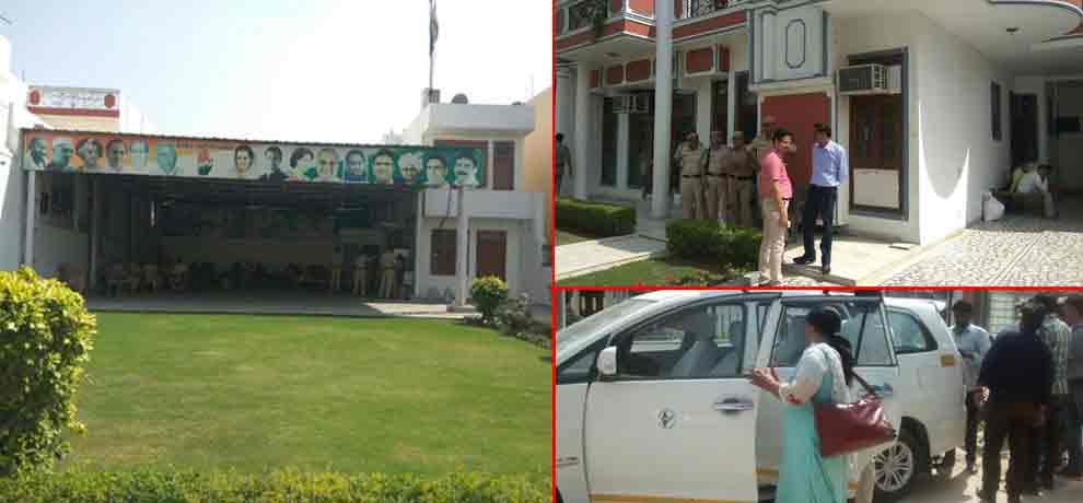 ed raid on congress mla bunglow in faridabad regarding pmla land scam of bikaner 